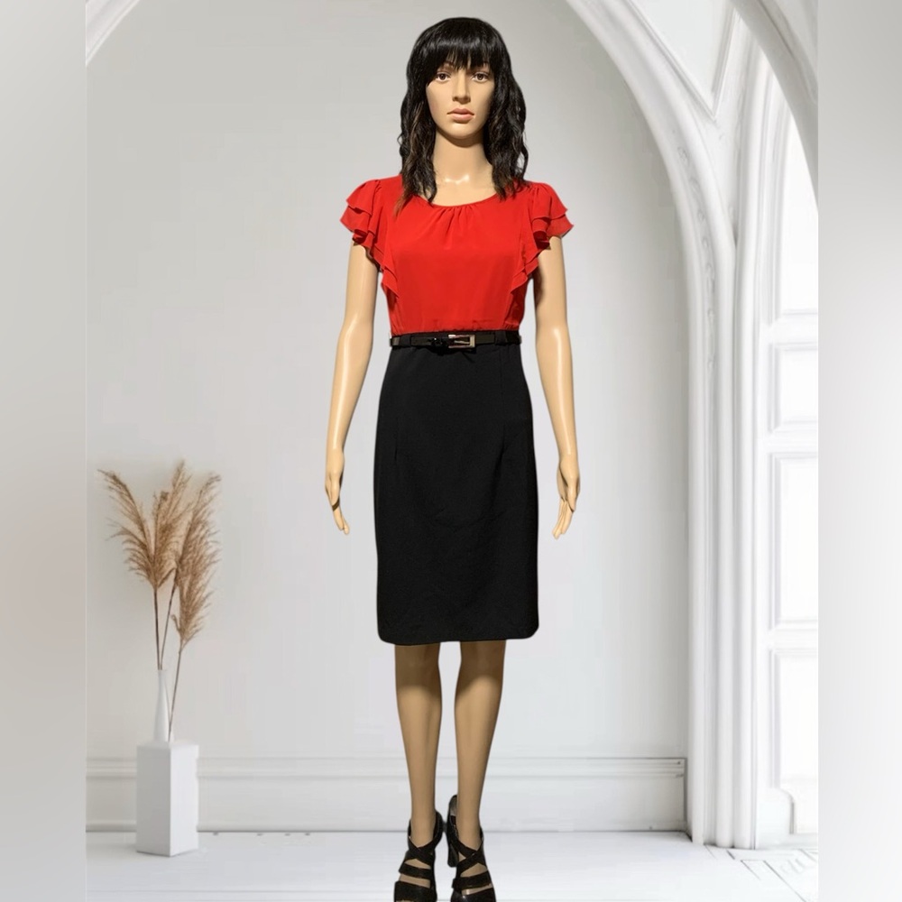 Elegant Black/Red Dress
